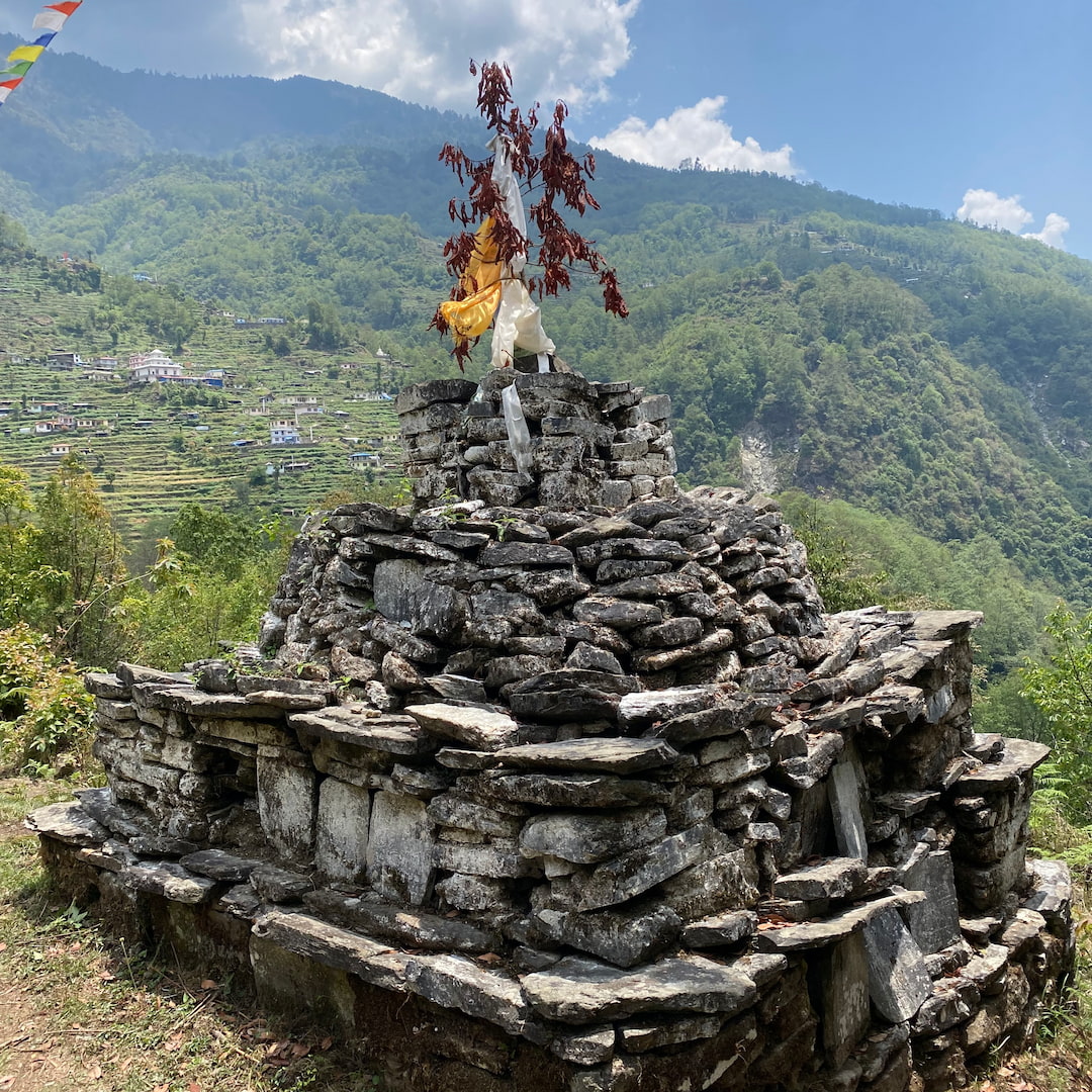 Team on a high summit
