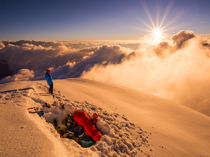 Mountain meditation retreat in the Alps
